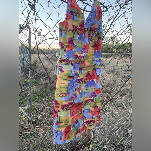 Coldwater Creek Dresses & Skirts - Women’s Multicolor Printed Summer Dress, Positano Style